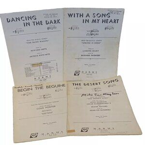 Vintage Harms Sheet Music - From Musicals Operetta Lot Of 4 Piano Vocal